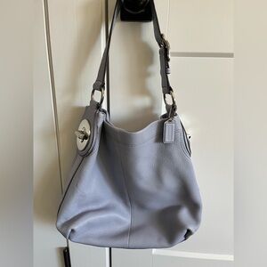 Coach Leather Hobo Shoulder Bag in Light Purple